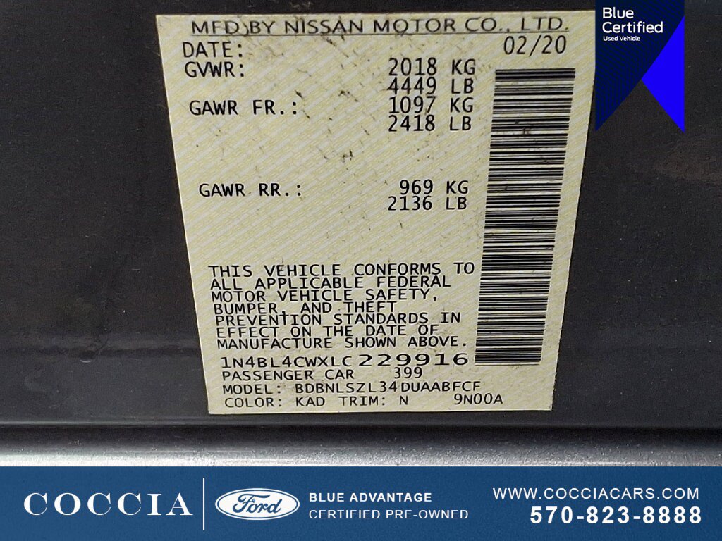 Used 2020 Nissan Altima 2.5 SR w/ Premium Package AWD/4WD image 27