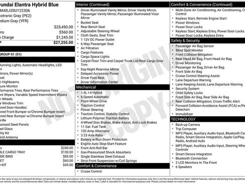Used 2025 Hyundai Elantra Hybrid FWD image 5
