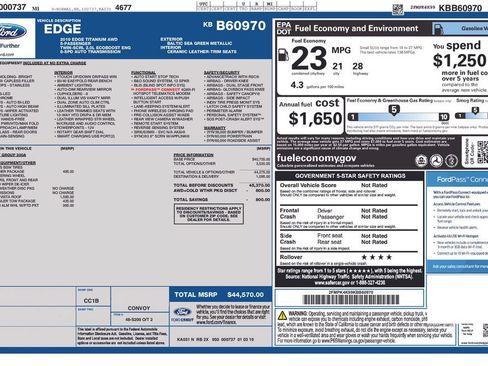 Used 2019 Ford Edge Titanium w/ Cold Weather Package AWD/4WD image 5