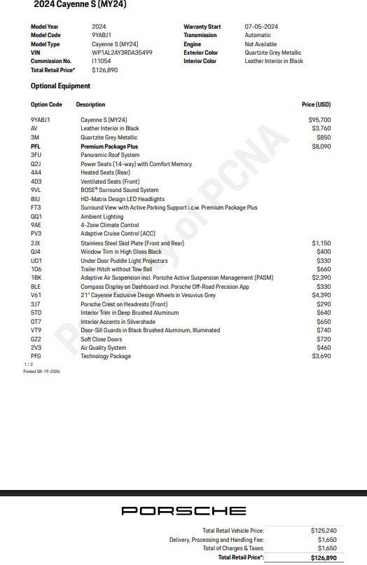 Certified 2024 Porsche Cayenne S AWD/4WD image 12