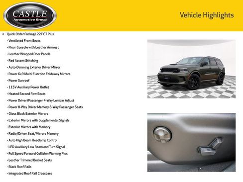 New 2026 Dodge Durango GT w/ Tow 'N Go Package AWD/4WD image 3