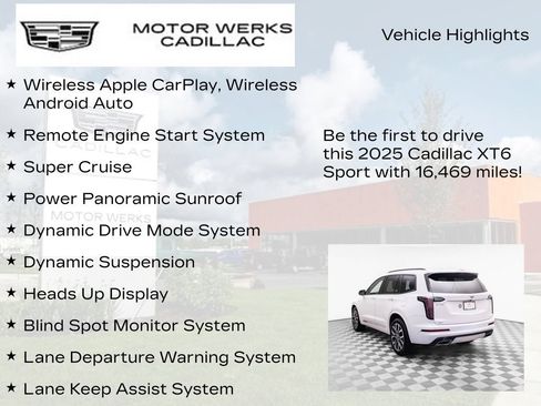 Used 2025 Cadillac XT6 Sport w/ Platinum Package AWD/4WD image 7