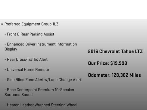 Used 2016 Chevrolet Tahoe LTZ AWD/4WD image 24