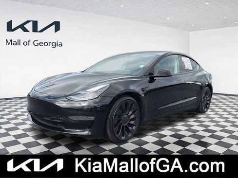Used 2021 Tesla Model 3 Performance AWD/4WD image 1
