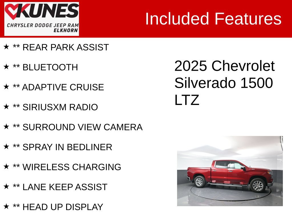 Used 2025 Chevrolet Silverado 1500 LTZ AWD/4WD image 3