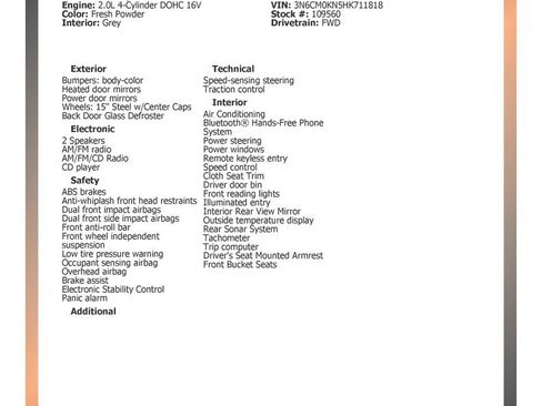 Used 2017 Nissan NV200 SV w/ Back Door Glass Package image 33