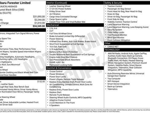 Used 2020 Subaru Forester Limited image 25