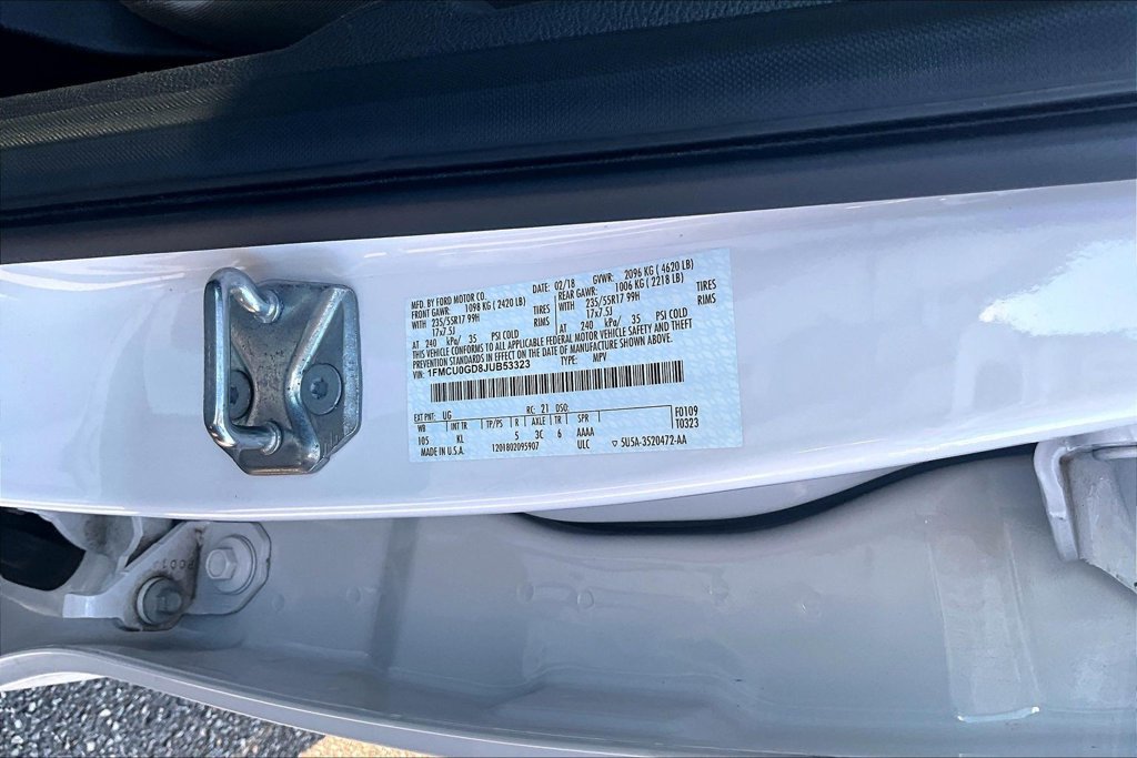 Used 2018 Ford Escape SE w/ SE Sync 3 Package FWD image 6