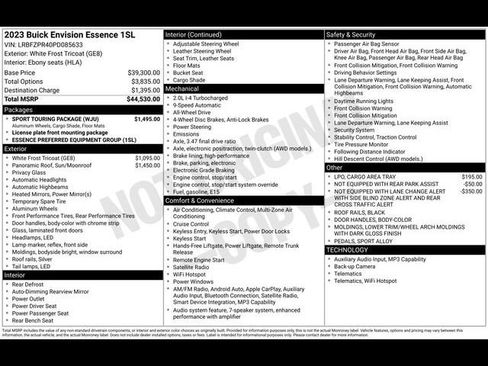 Certified 2023 Buick Envision Essence w/ Sport Touring Package AWD/4WD image 25