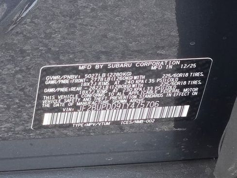 New 2026 Subaru Outback Limited image 15