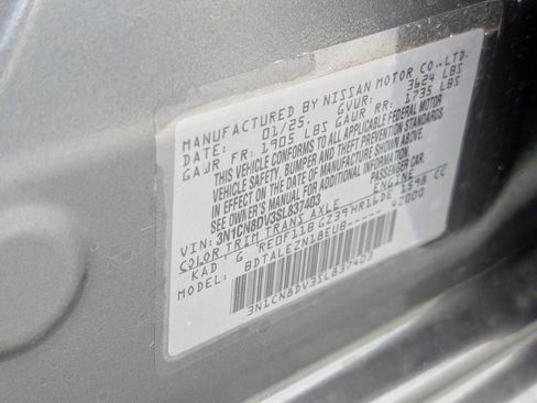 New 2025 Nissan Versa S w/ Trunk Package image 15