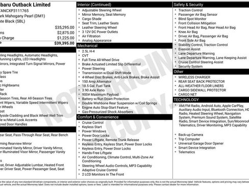 Used 2023 Subaru Outback Limited image 10