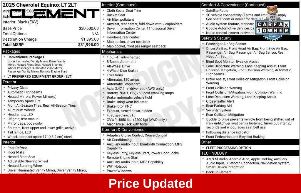 Used 2025 Chevrolet Equinox LT AWD/4WD image 11