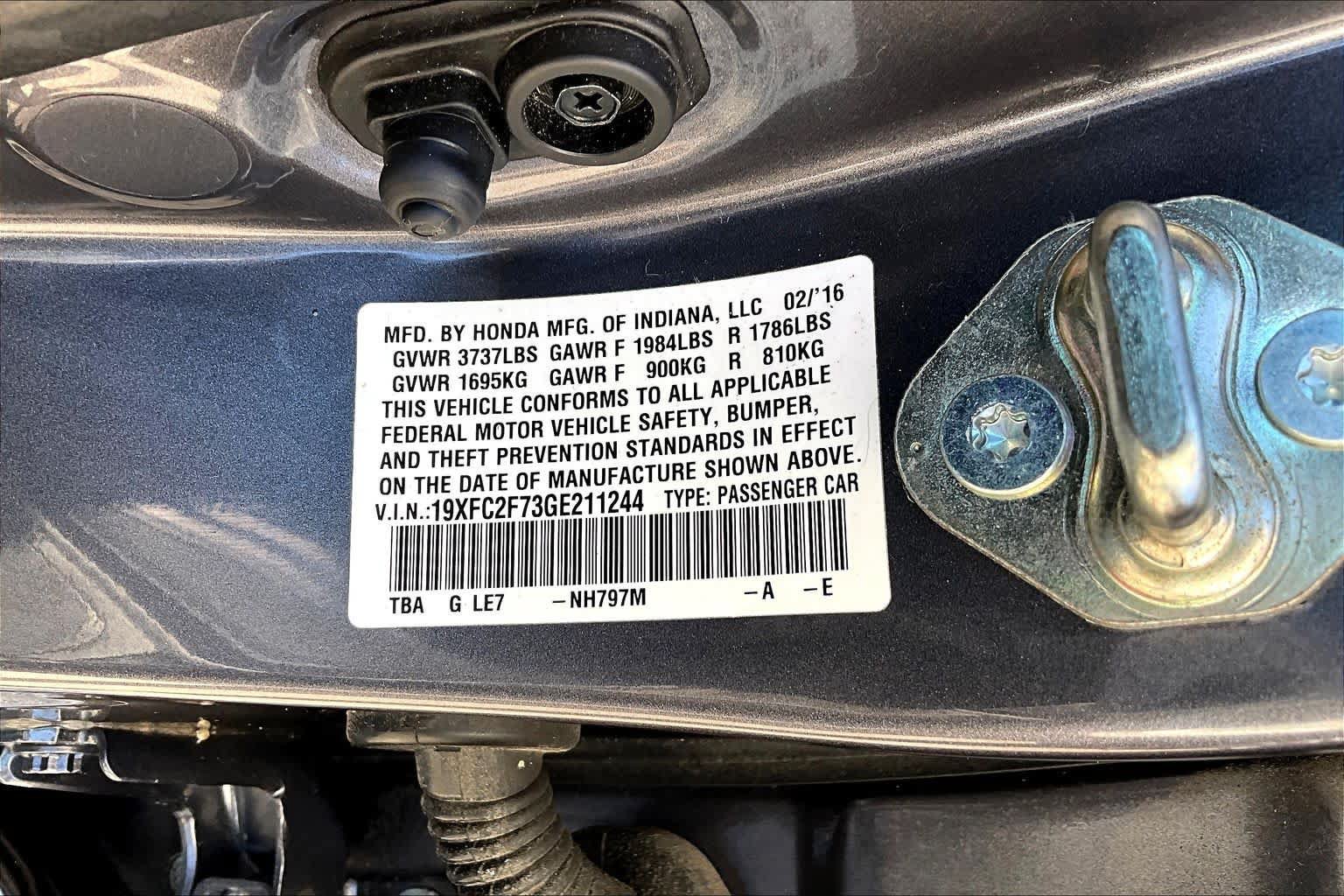 Used 2016 Honda Civic EX image 34