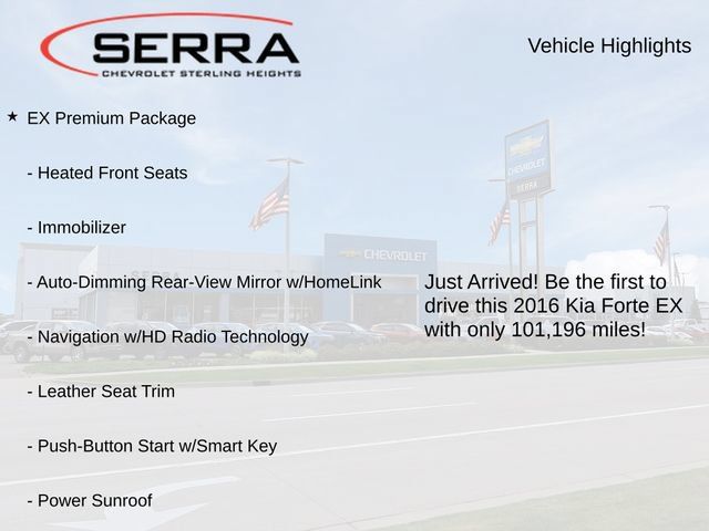 Used 2016 Kia Forte EX w/ EX Premium Package FWD image 3