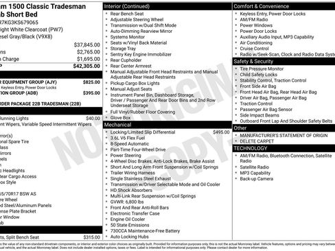 Used 2019 RAM 1500 Tradesman w/ Popular Equipment Group AWD/4WD image 3