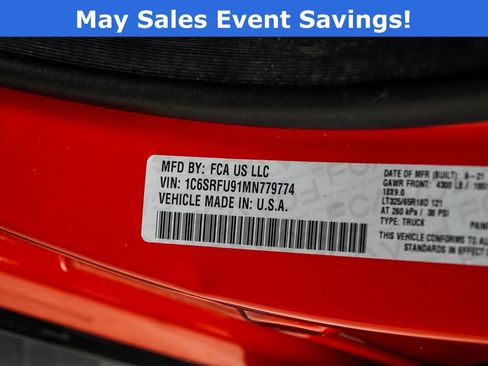 Used 2021 RAM 1500 TRX w/ TRX Level 1 Equipment Group AWD/4WD image 46