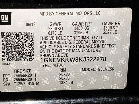 Used 2019 Chevrolet Traverse Premier w/ Redline Edition image 65