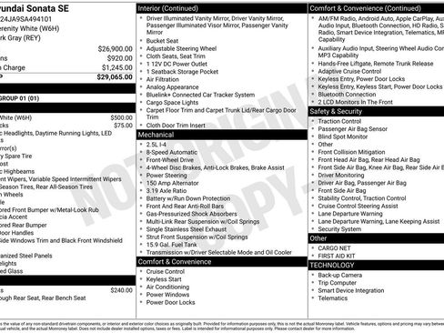 New 2025 Hyundai Sonata SE image 7