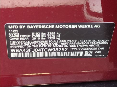 Used 2026 BMW 530i w/ M Sport Package RWD image 35