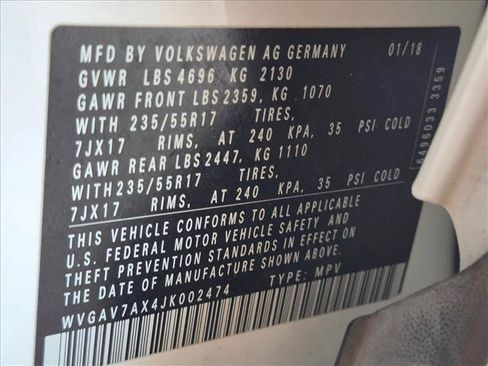Used 2018 Volkswagen Tiguan Limited w/ Premium Package FWD image 23