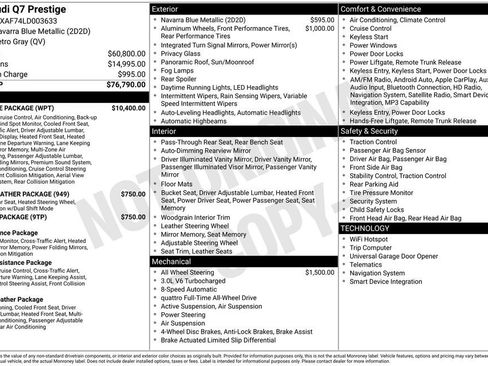 Used 2020 Audi Q7 3.0T Prestige w/ Prestige Package image 33