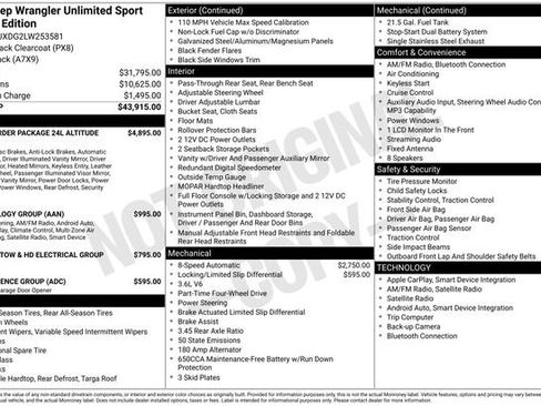 Used 2020 Jeep Wrangler Unlimited Sport image 35