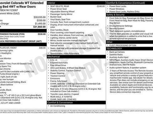 Used 2022 Chevrolet Colorado W/T w/ WT Convenience Package AWD/4WD image 7