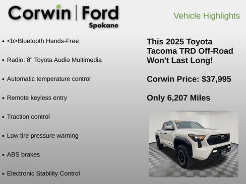 Used 2025 Toyota Tacoma TRD Off-Road image 12