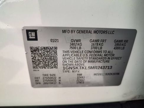 Used 2021 Chevrolet Tahoe High Country w/ Premium Package AWD/4WD image 34