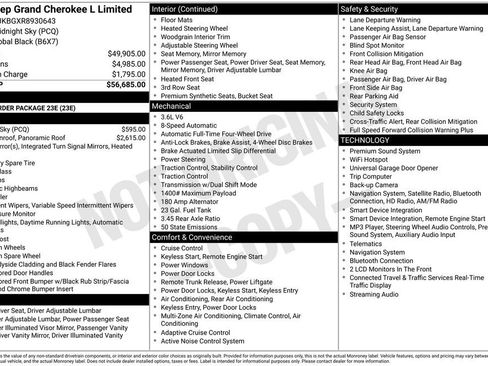 Used 2024 Jeep Grand Cherokee L Limited AWD/4WD image 27