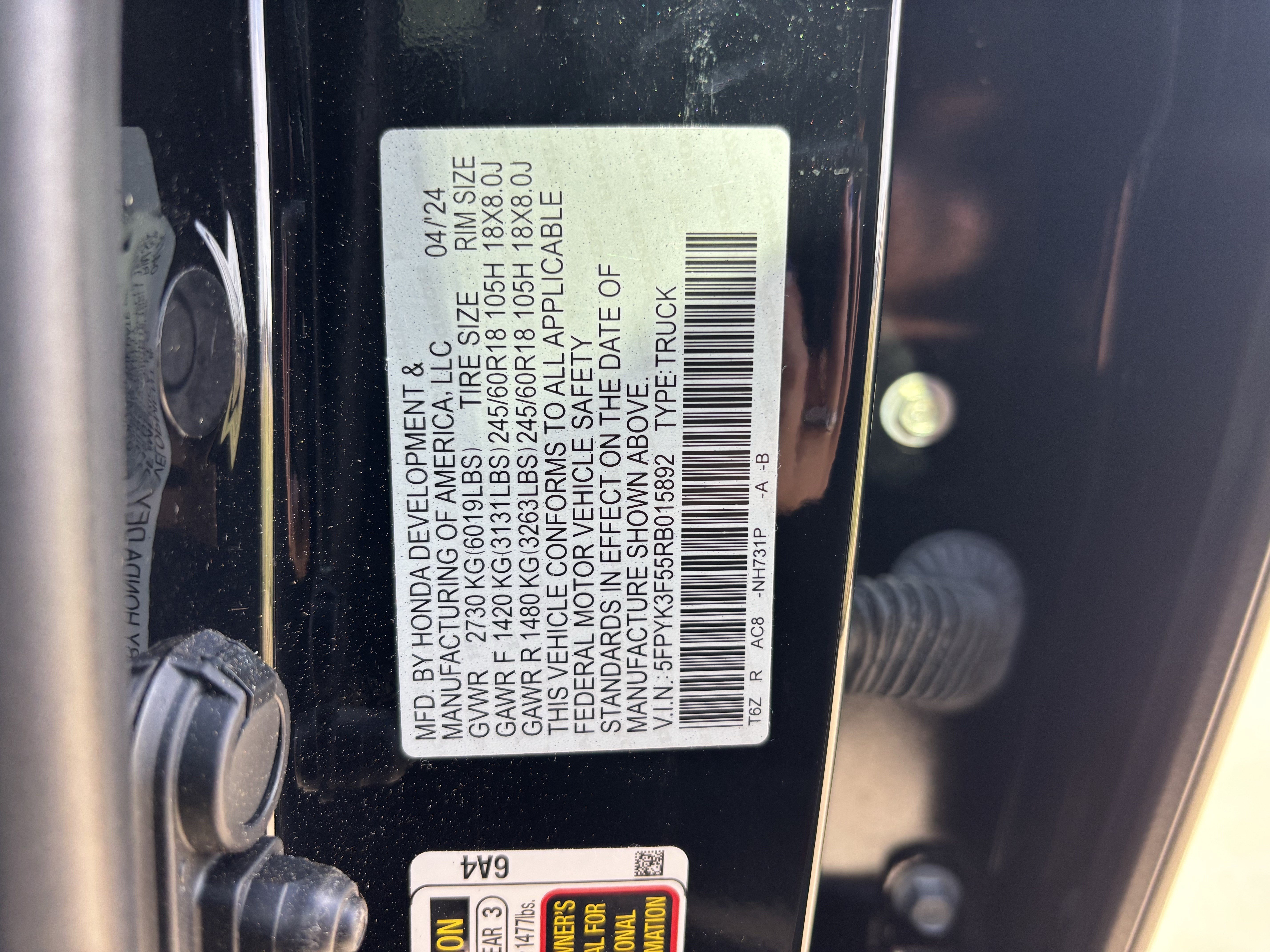 Used 2024 Honda Ridgeline RTL image 37