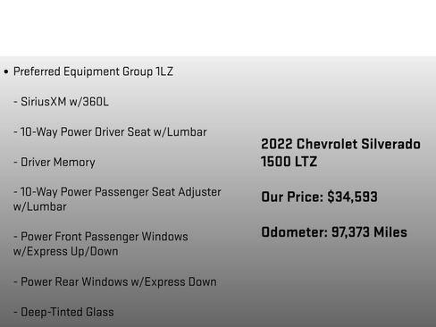 Used 2022 Chevrolet Silverado 1500 LTZ w/ LTZ Convenience Package II AWD/4WD image 6