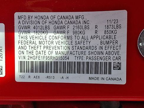 Certified 2024 Honda Civic Touring image 26