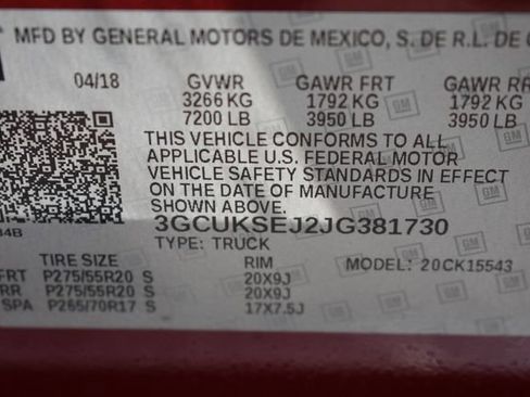 Used 2018 Chevrolet Silverado 1500 LTZ w/ Sport Package AWD/4WD image 17