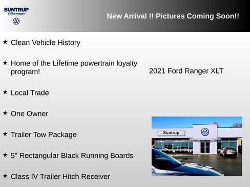 Used 2021 Ford Ranger XLT w/ Equipment Group 301A Mid AWD/4WD image 3