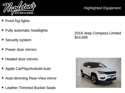 Used 2018 Jeep Compass Limited AWD/4WD image 16