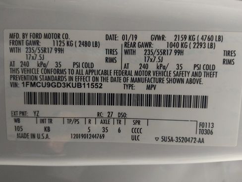 Used 2019 Ford Escape SE AWD/4WD image 33