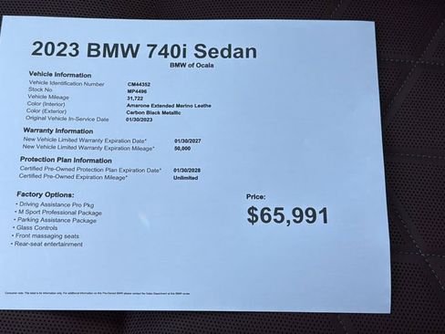 Certified 2023 BMW 740i image 23