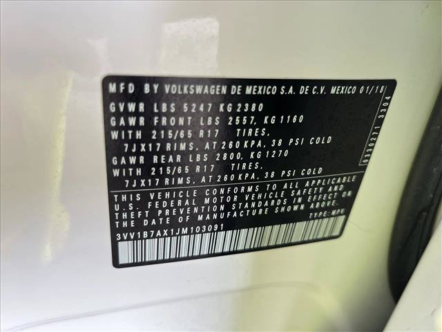 Used 2018 Volkswagen Tiguan S FWD image 17