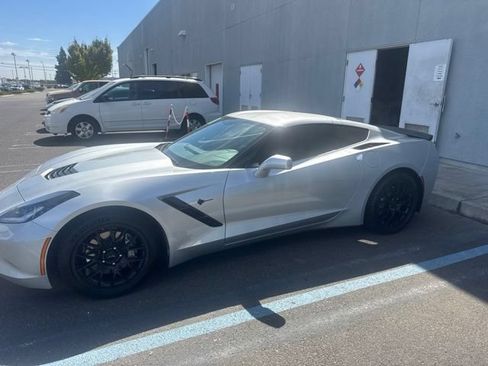 Used 2017 Chevrolet Corvette Stingray Coupe w/ Carbon Flash Badge Package RWD image 1