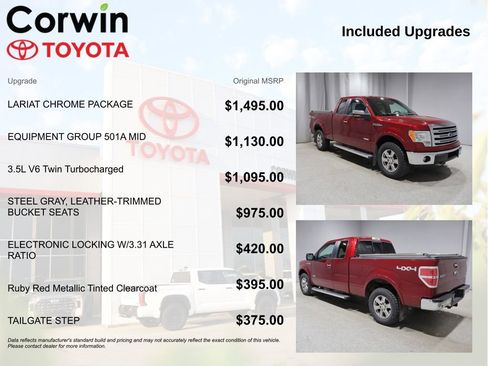 Used 2014 Ford F150 Lariat w/ Lariat Chrome Package AWD/4WD image 4