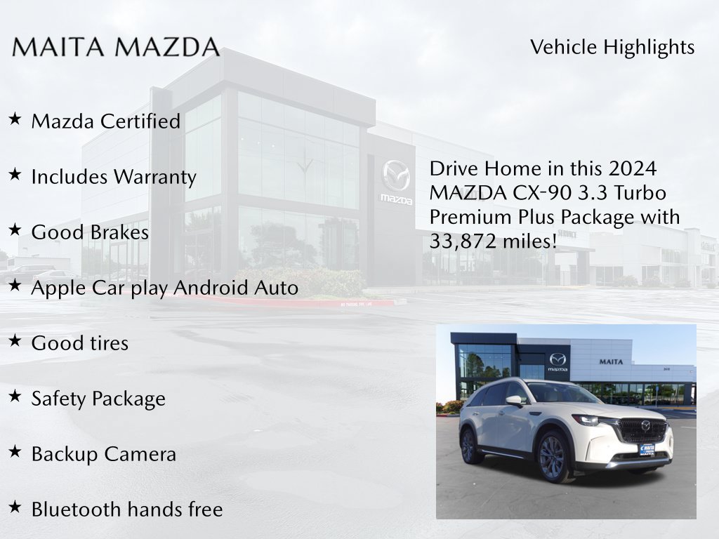 Used 2024 MAZDA CX-90 3.3 Turbo w/ Premium Plus Pkg AWD/4WD image 7