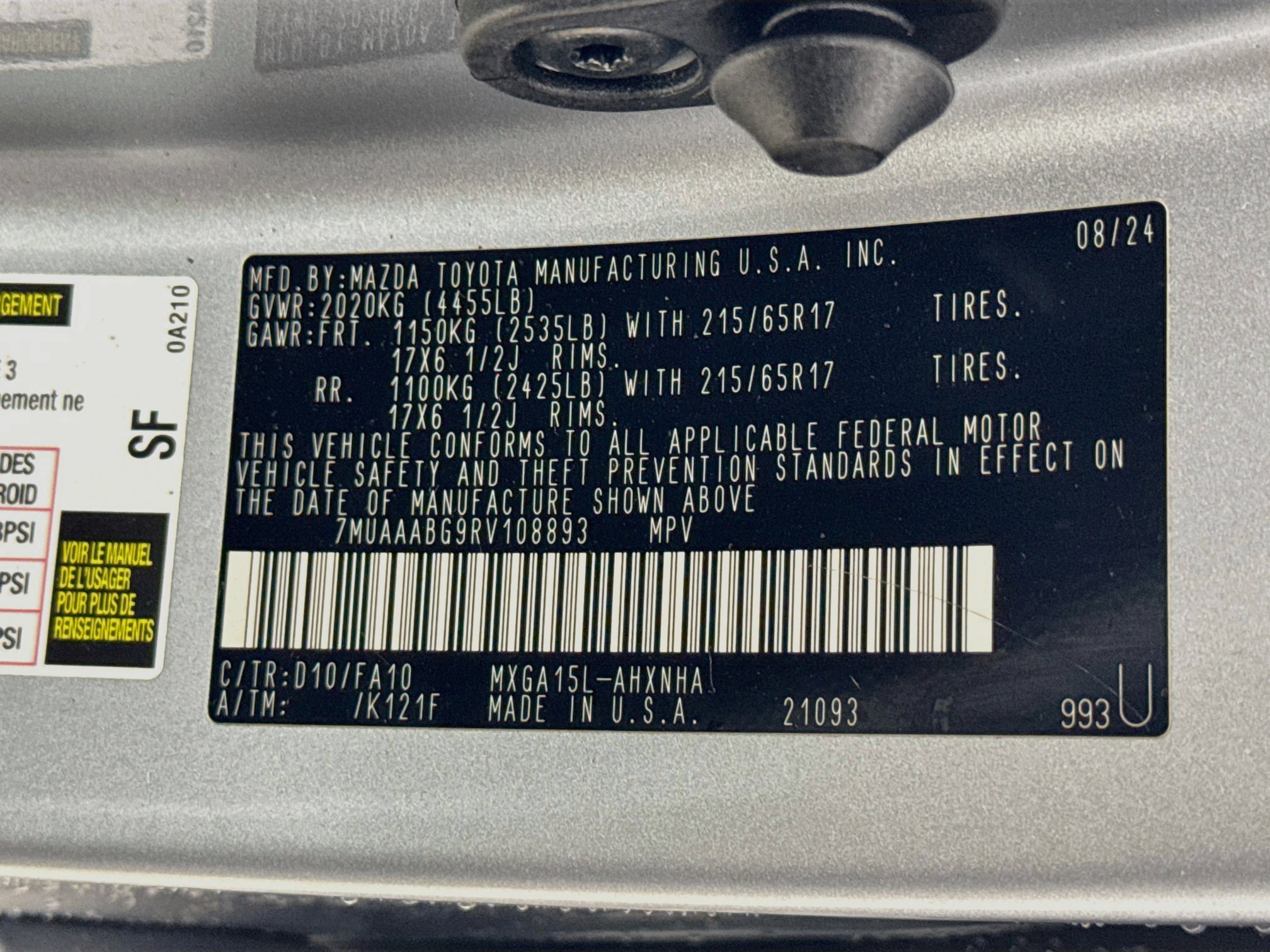 Certified 2024 Toyota Corolla Cross L AWD/4WD image 27