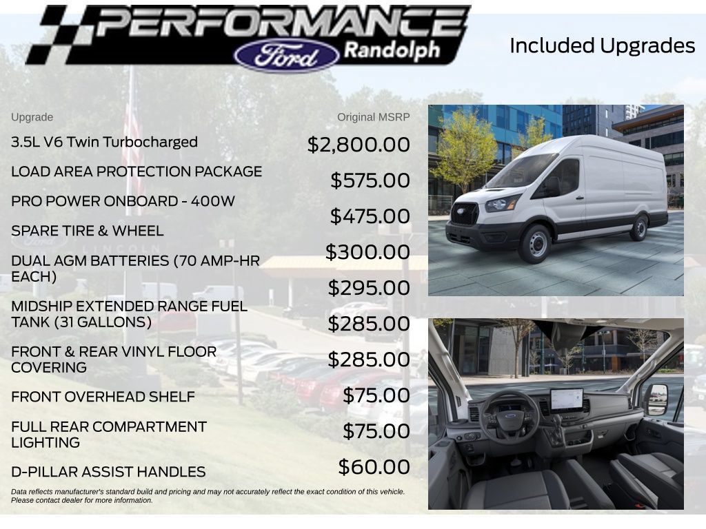 New 2026 Ford Transit 350 148 High Roof Extended w/ Load Area Protection Package RWD image 4
