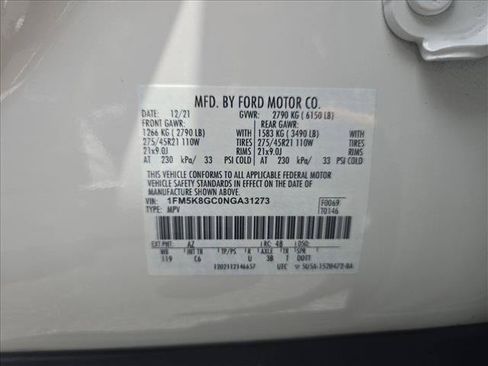 Used 2022 Ford Explorer ST w/ Equipment Group 401A AWD/4WD image 26
