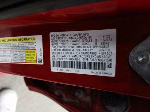 Used 2022 Honda Civic Sport image 47