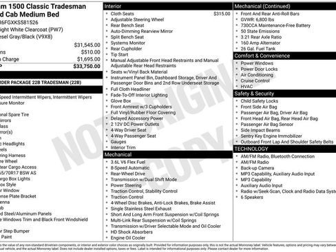 Used 2019 RAM 1500 Tradesman RWD image 2