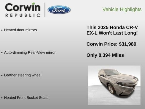 Used 2025 Honda CR-V EX-L image 12