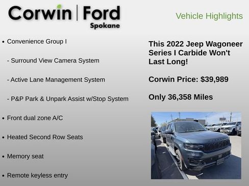 Used 2022 Jeep Wagoneer Series I image 12